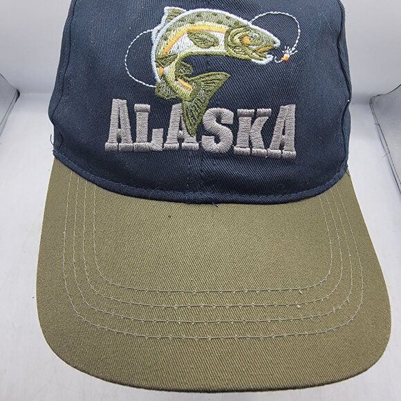 Alaska Fly Fishing Hat Cap Outdoors Casual Hiking Camping Adjustable Lightweight - Picture 9 of 9